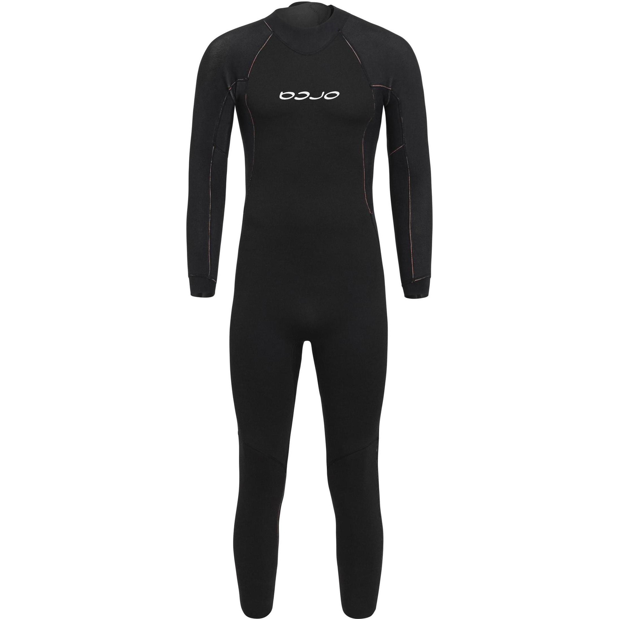 2026 Orca Da Uomo Vitalis Hi-Vis Back Zip Open Water Swim Muta NN27 - Black